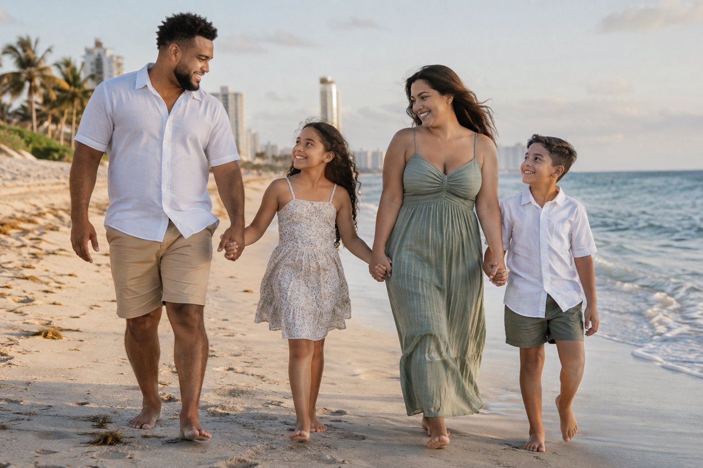 Idea de sesión: Un paseo en la playa. Costa · grupo completo.